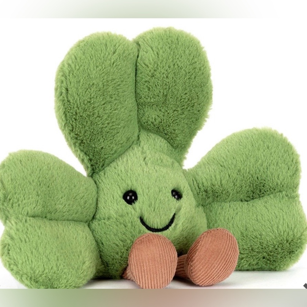 Jellycat Amuseables Siofra Shamrock BNWT Authentic